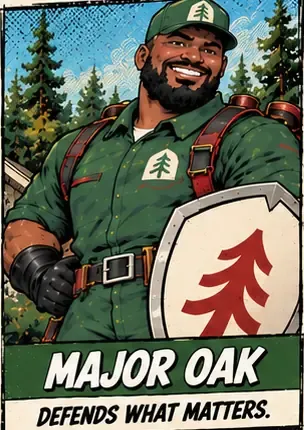 Major Oak, one of the Redwood Team