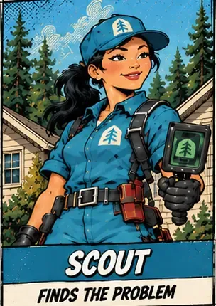 Scout, one of the Redwood Team